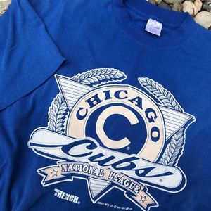 Vintage 1991 Chicago Cubs MLB Blue T-Shirt